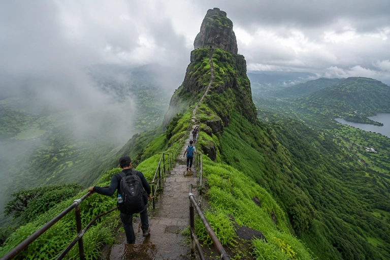 Harihar Fort staircase trek Maharashtra