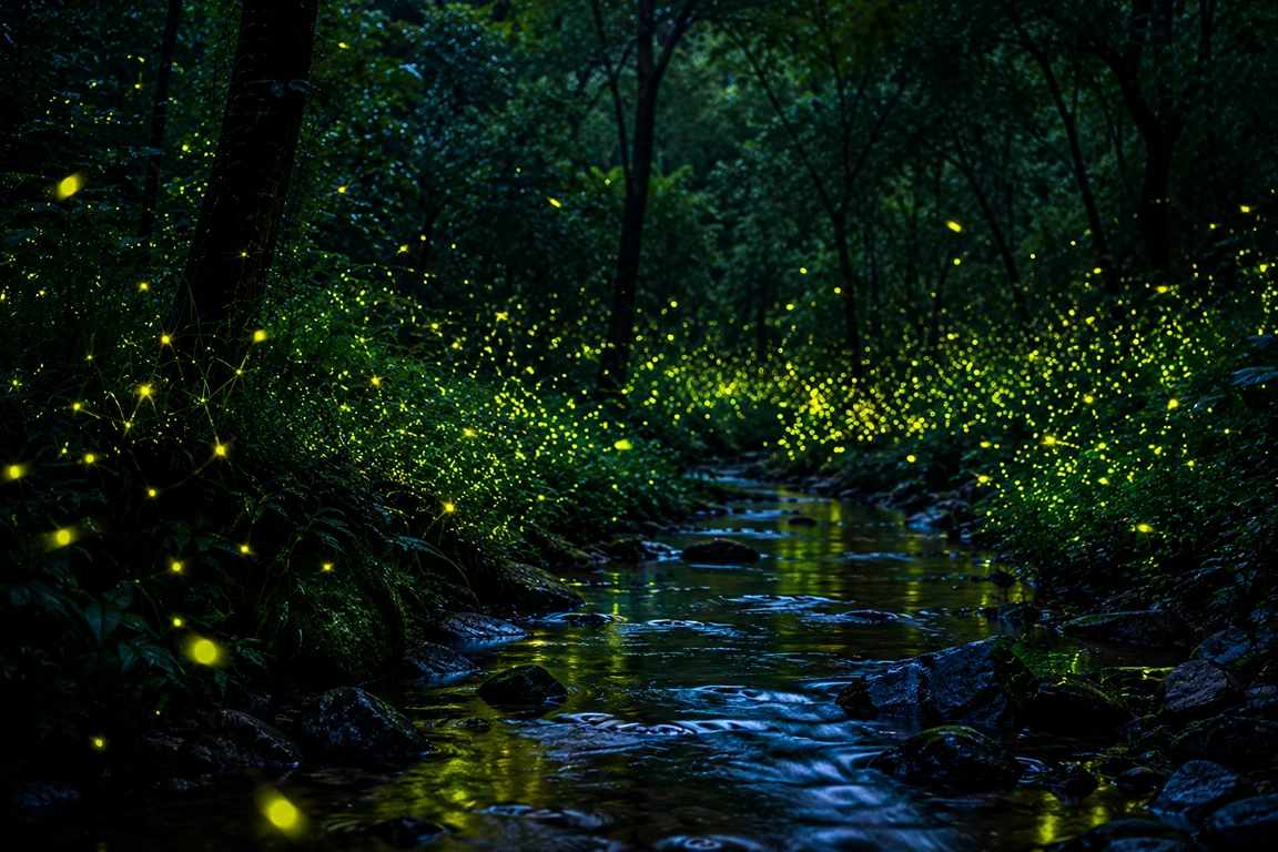 Bioluminescent Fireflies Gujarat