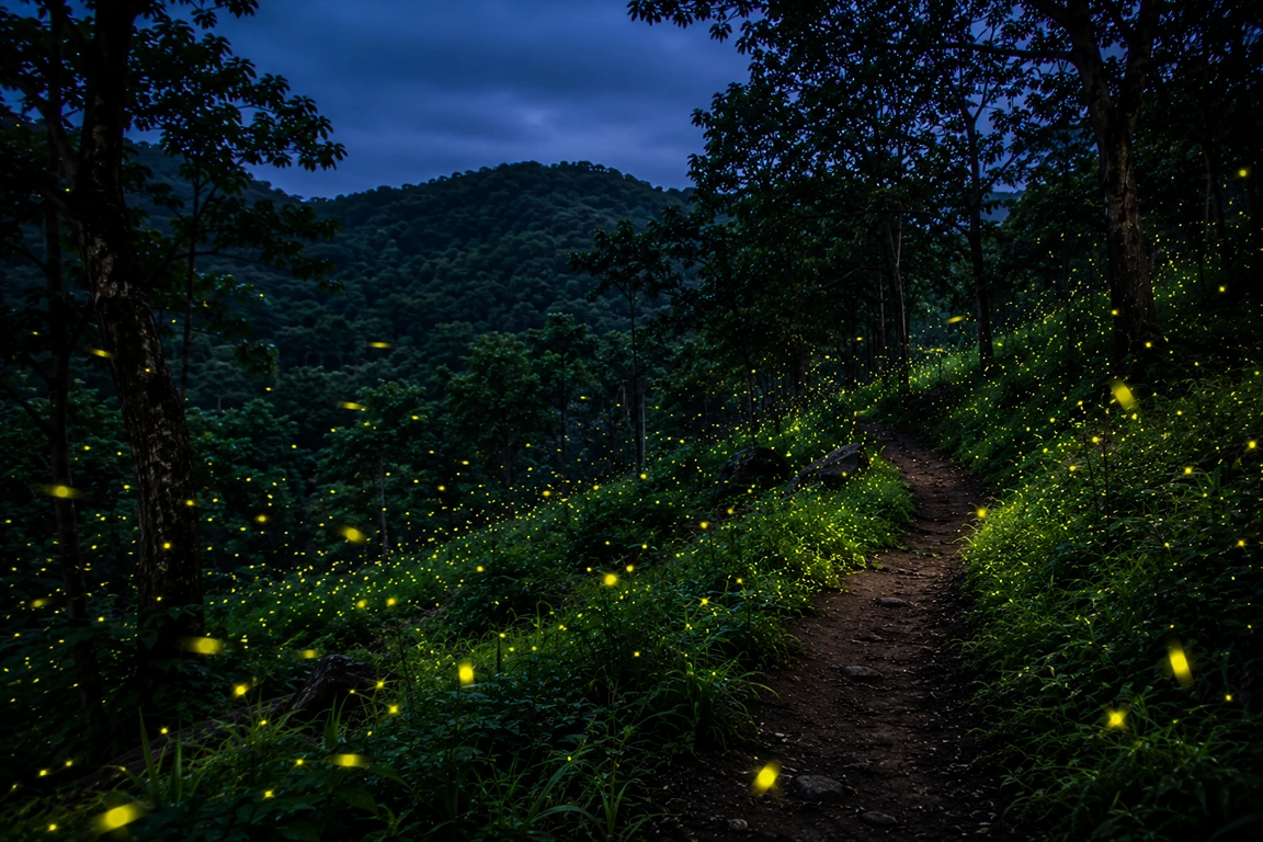 Fireflies at Wilson Hills Gujarat