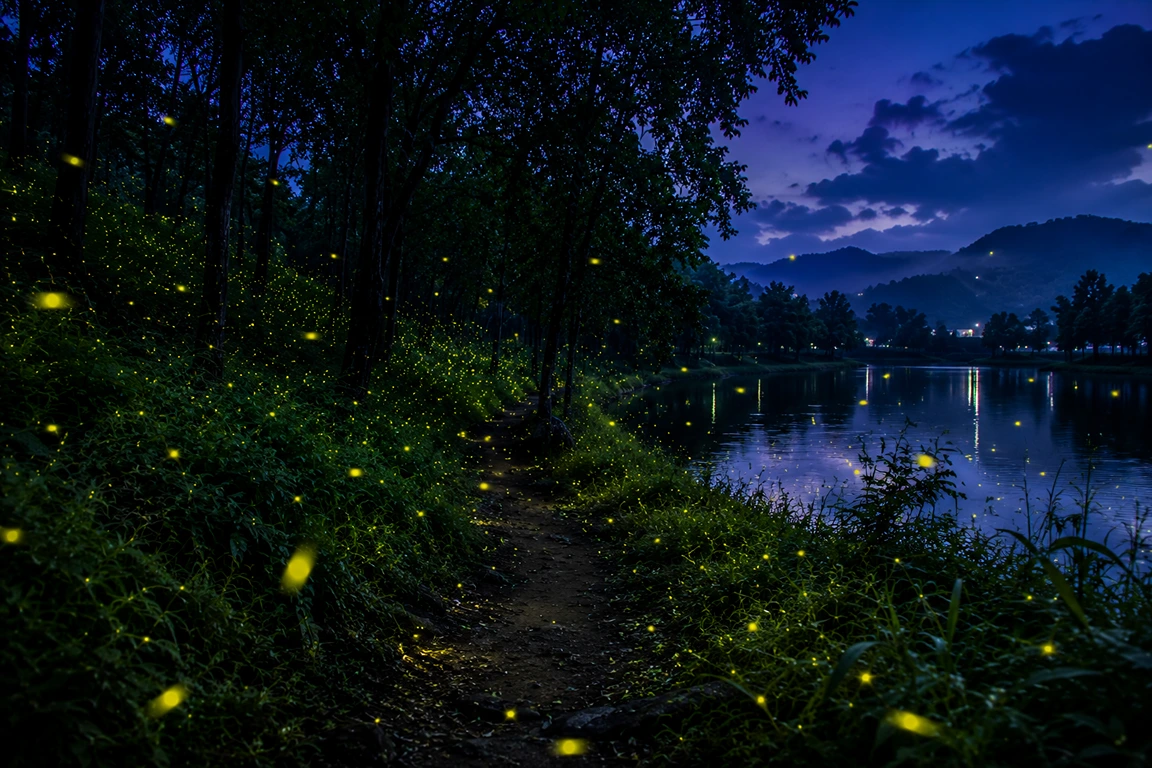 Fireflies near Saputara Gujarat